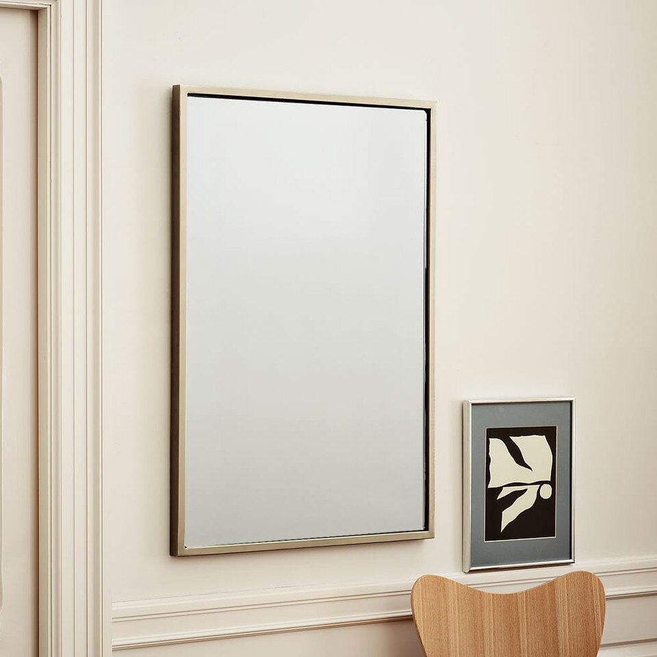 Metal Frame 91 cm Rectangular Mirror West Elm UK